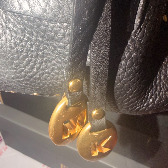 Michael Kors Black Studded Handbag - Picture 2 of 6